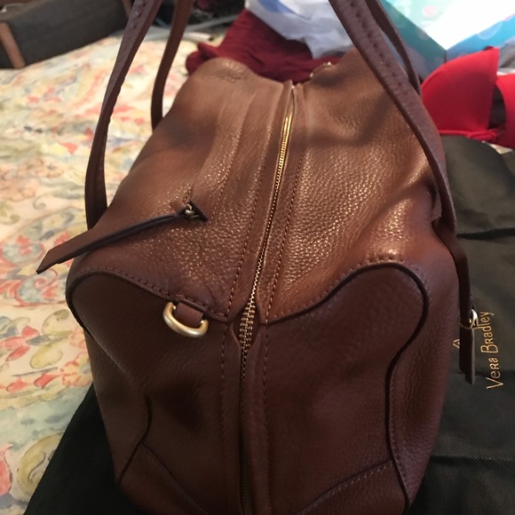 Vera Bradley Genuine Leather Mallory satchel - Picture 3 of 8